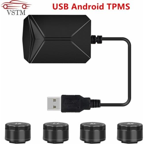 USB Android TPMS tire pressure monitor/Android navigation tire pressure monitoring alarm system/wireless transmission TPMS