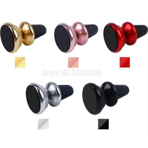 500pcs Universal Aluminum Alloy Air Vent Magnetic Car Mount Cell Phone Holder For iPhone Samsung Car Phone Magnet holder