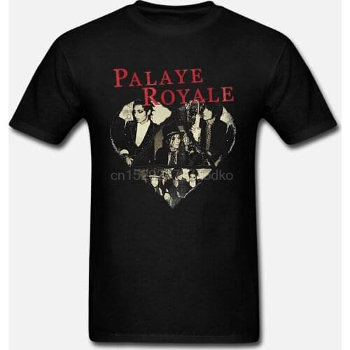 Palaye Royale Heart Photo Girls T-Shirt Fashion Short Sleeve T-shirt Womens Funny White T-Shirt(2)