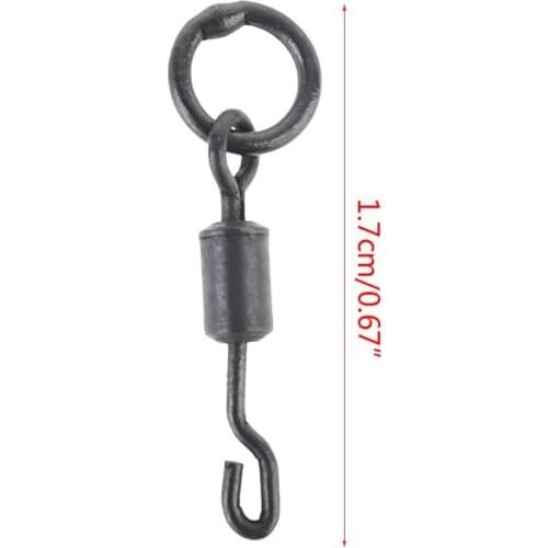20Pcs Quick Change Ring Swivels Hook Rig Micro Link Tackle Ring Carp Fishing Accessories