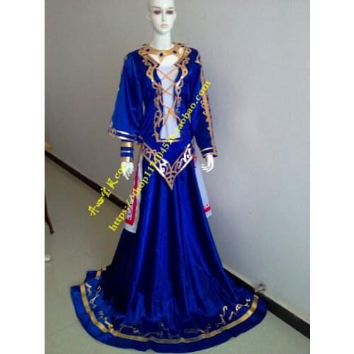 2016 LOL Ashe cosplay dress Queen Ashe Version