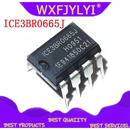 10PCS/lot ICE3BR0665J 3BR0665J 3BR0665 DIP8 into 8 feet LCD 100% good chip