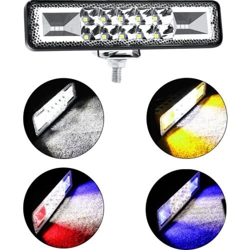 6 Inch 48W LED Light Bar Spot Flood Beam Car Work Light Spot Lamp Waterproof Dustproof for Car Work Driving Off-Road Boat