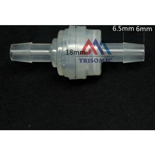 6mm One Way Valve Material PP Non-Return Valve Check valve fluororubber valve Spring type Food Grade or to potable water
