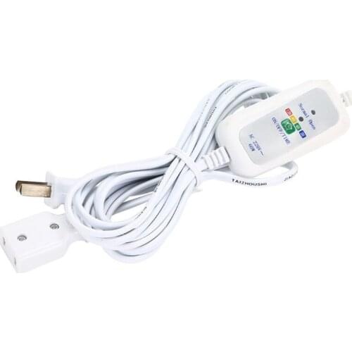60W US Plug AC 220V Power Extension Cable With 2-12hours Timing Function Switch