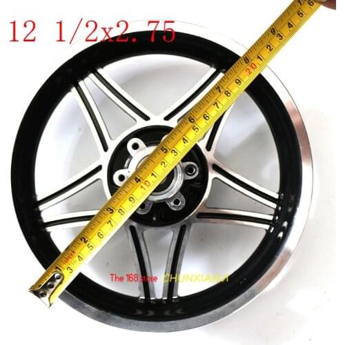 Super 12 1/2x2.75 Aluminum Rim Wheel Hub MX350 MX400 Dirt Bike Scooter cubo de la rueda para patinete recambio Scooter aluminum
