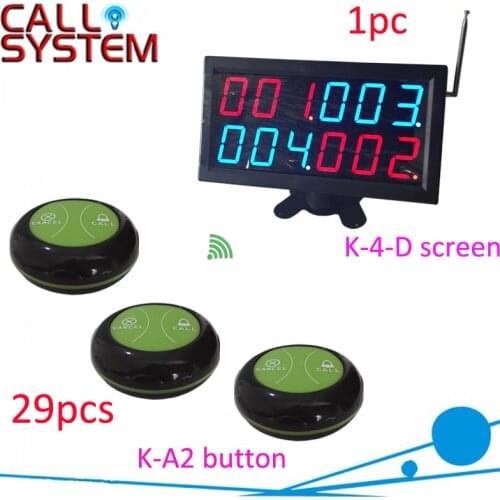 Wireless pager coaster calling system for cafe service device(1 receiver 29 transmitters)