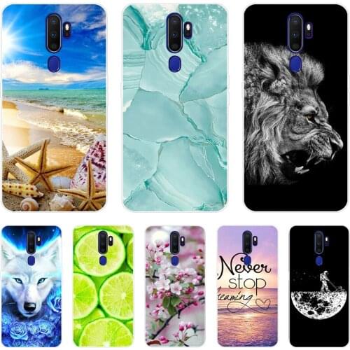 Cases For Oppo A9 A5 2020 back Case Soft TPU Phone Shell For OPPOA9 OPPOA5 A 9 Coque a5 Cover Silicon Protective Funda 6.5" cat