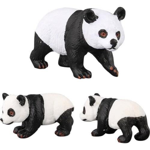 Toy for Children Pandan Model Wild World Park Panda Toy Animal Model Collection Baby Learning Educational Children Kid Toy Novel