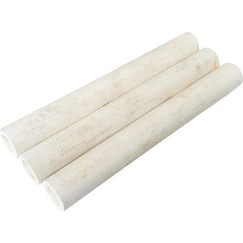 305mm length 7mmx12mm ceramic tube insulation wear pipe thermocouple protection duct high temperature resistance vessel