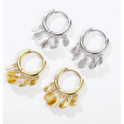 Many Small Circle Pendant Earrings Brilliant Crystal Zircon Gold Hoop Earrings For Women Girls Lady Fashion Jewelry 2021 TrendMa