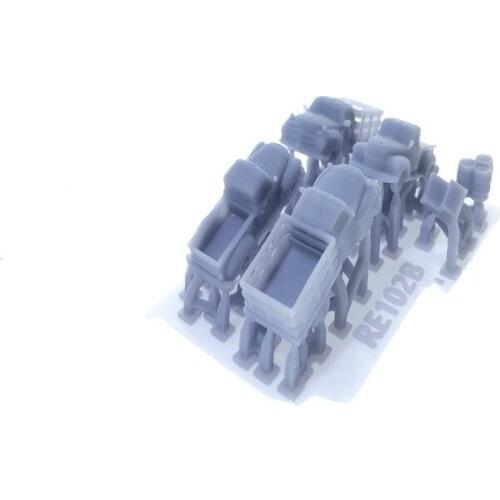 6pcs/set Train Railway Model Scene Z Ratio 1:220 Classic Pickup Truck Small Truck Set