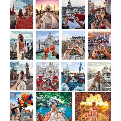 Couple Gift DIY 5D Diamond Painting Cheers Diamond Embroidery Couple Holding Hands Back View Cross Stitch Mosaic Decor Painting