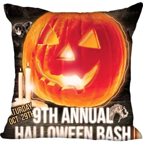 Halloween Pumpkin Ghost Skeletons Pillow Case For Home Decorative Pillows Cover Square Zippered Throw PillowCases 40X40,45X45cm