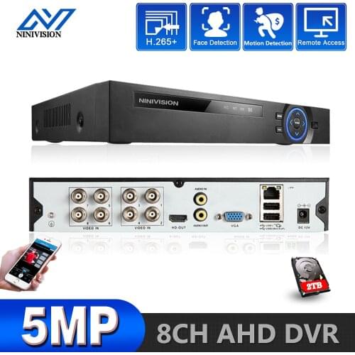 4 Channel 8 Channel CCTV DVR 5MP H.265 5.0mp 4MP Cloud Video Recorder For Surveillance Security CCTV IP AHD TVI Camera