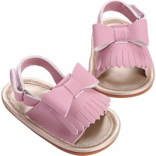 First Walkers 2017Summer Fashion Princess Baby Flower Crib Shoes Anti-slip Casual Summer Size 0-18M
