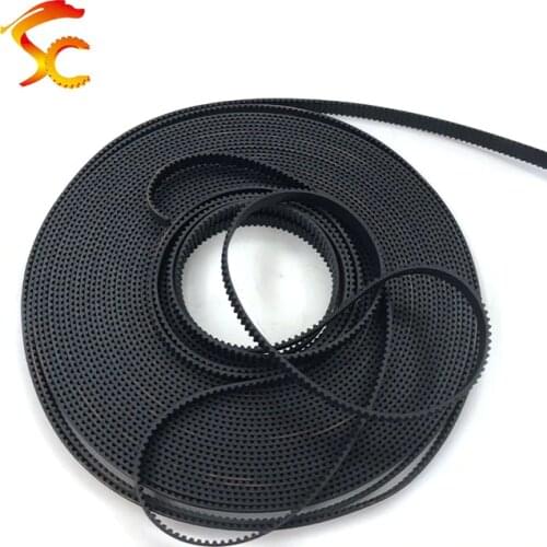 High Quality 100Meters/Lot GT2 6mm timing belt width 6mm for 3D printer GT2-6mm open Belt 2GT Timing belt Free shipping