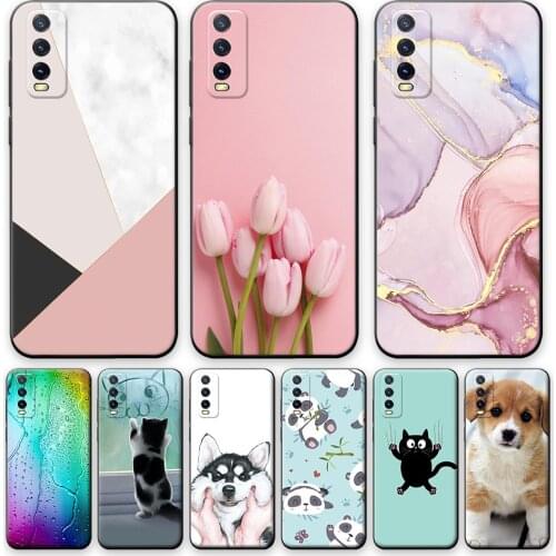 For Vivo Y20 Case Silicone Cover Phone Case For Vivo Y20S Soft Case for Vivo Y20i Y20 S Y20S 2020 bumper Protective Back Covers