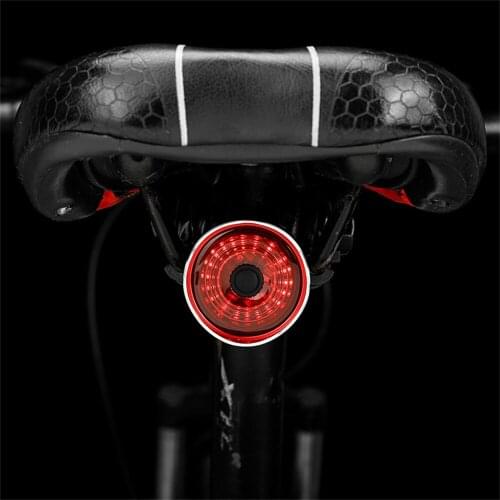Bicycle Rear Light Signal Auto Start/Stop Brake Smart Sensing Bike Lamp IPx6 Waterproof LED Charging Cycling Taillight