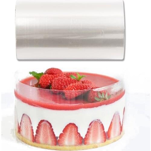 1 /Roll Cake Surround Film Transparent Cake Collar Kitchen Acetate Cake Chocolate Decorating For Baking Durable 8cm*10m/20cm*10m