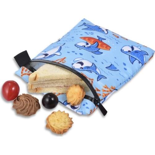 2PCS Food Storage Bags Double-layer Leakproof Freezer Bag Reusable Sandwich Bags Snack Bag Lunch Bread Bag Waterproof Pouch