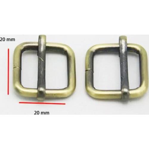 20mm Antique Brass Strap Adjuster Rectangle Sliders