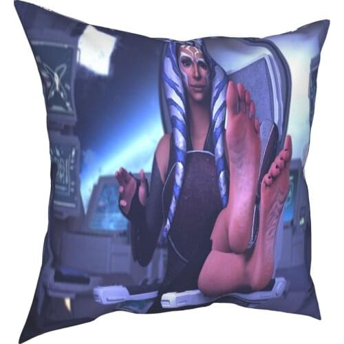 Ahsoka Tano Chair Cover Case On The Pillow Pillow Hugging Volleyball Pillow Cover Dakimakura 02 Pillow Cover Pillowcase