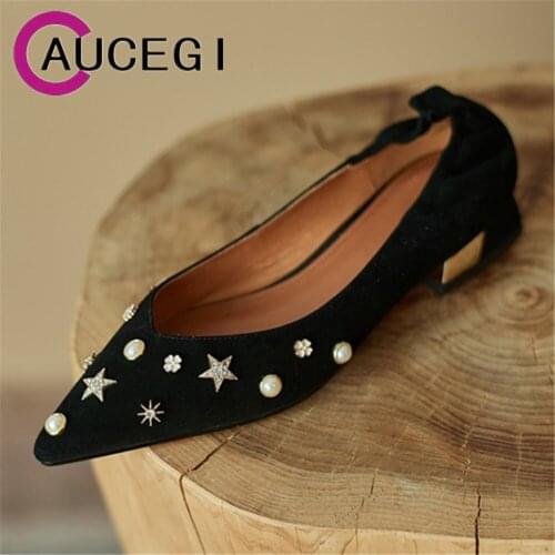 Замшевые туфли-лодочки AUCEGI China At AliExpress