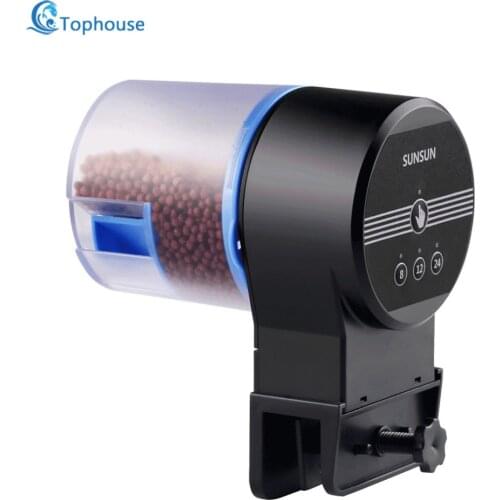 Sunsun Automatic Feeder Aquarium Goldfish Smart Timing Auto Fish Feeder Timer Food Feeding 8/12/24 hours Timer Feeding