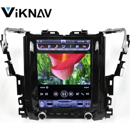 Vertical screen car GPS radio multimedia player for Toyota Alphard AH30 2015+ DVD player tape recorder android system 12.1 inch