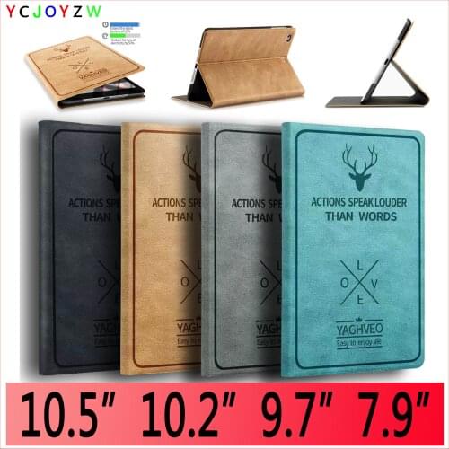 For iPad Pro 10.5 Case Air 3`10.2 inch 2019 Deer Head Cover Smart sleep wake Case for A1701`A1709`A2123`A2200`A2152`A2197