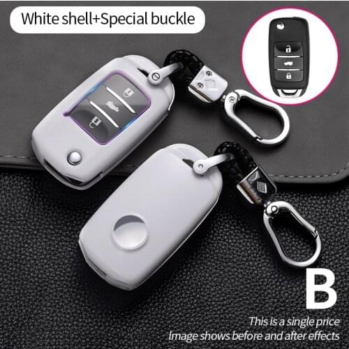 ABS Carbon FibeCar Remote Key Cover Case For Changan CS35 CS75 V3 CS15 V5 V7 Oushang A600 A800 Raeton V7 Plus CS85 Coupe CS95