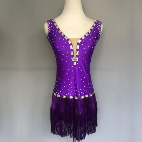 Cheap Latin Dancing Dress For School Girls Stage Clothes More Colors Tassel Skirts Good Quality Teenage/Children Dinner Dresses