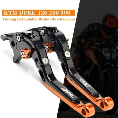 For KTM DUKE 125 200 390 DUKE125 DUKE200 DUKE390 2014-2017 2018 Motorcycle CNC Adjustable Folding Extendable Brake Clutch Levers