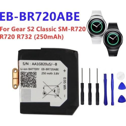 EB-BR720ABE Battery For Samsung Gear S2 classic SM-R720 R720 R732 Smart Watch Battery 250mAh