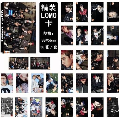 30pcs/set Kpop Stray Kids LOMO Cards Photo album GO IN LIVE IN LIFE high quality HD Photo cards for fans collection