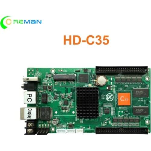 HDC35 full color led controller hub75 window led screen p3.91 p4.81