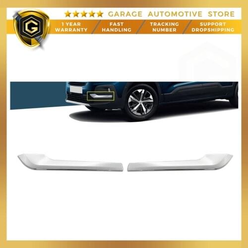 For Peugeot Rifter Stainless Steel Chrome Fog Lath 2 Piece 2019 Above