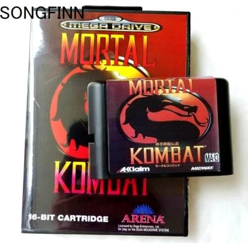 16 bit MD Memory Card With Box for Sega Mega Drive for Genesis Megadrive - Mortal Kombat