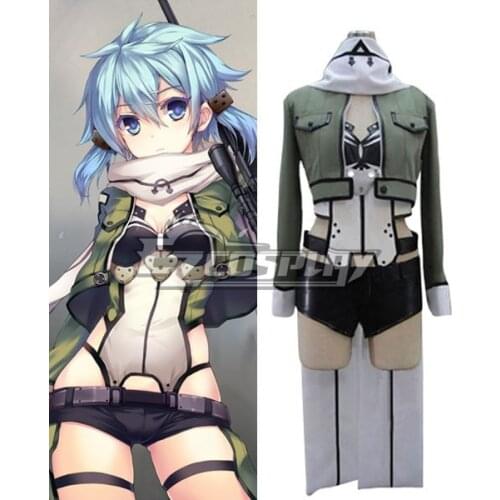 Sword Art Online (Gun Gale Online) Sinon Cosplay Costume E001