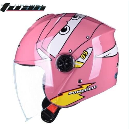 Motorcycle accessories Kids casco moto cartoon Children helmets boy girl electric bicycle child motorcycle helmet ABS PC lens