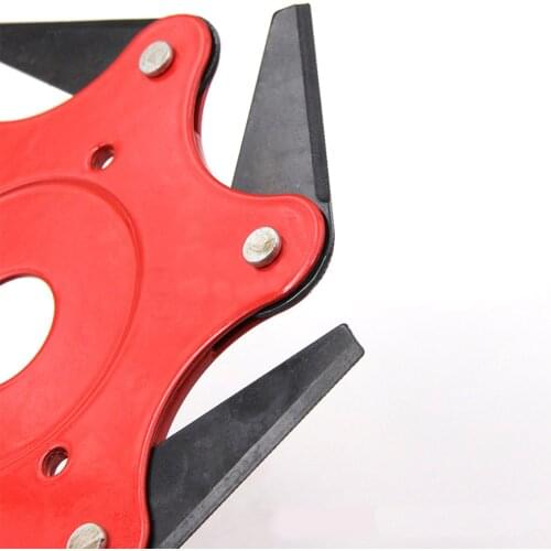 New 6 Steel Blades Razors Lawn Mower Cutter Tool Trimmer Head Brush Cutter For Garden Grass Removing Cutter Power Tools