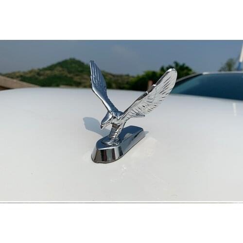 New Car Stickers Car Goods Wing Eagle Logo Front Bonnet Emblem Car Styling Stand Hood Badge Decal Sticker Gold/Silver