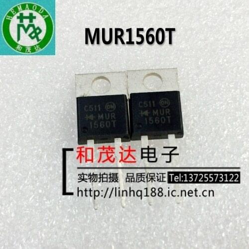 Original New 5PCS/ MUR1560T 1560T 600V TO-220-2 TO220-2