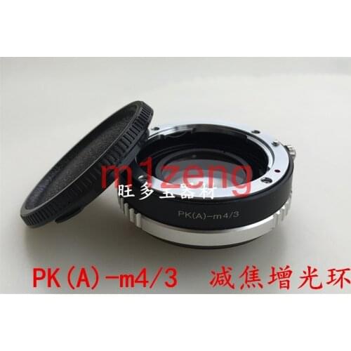 PK(A)-m43 Focal Reducer Speed Booster adapter ring for pentax A DA Lens to panasonic m4/3 GF6 gh5 gh4 EM5 EM1 em10 E-PL5 camera