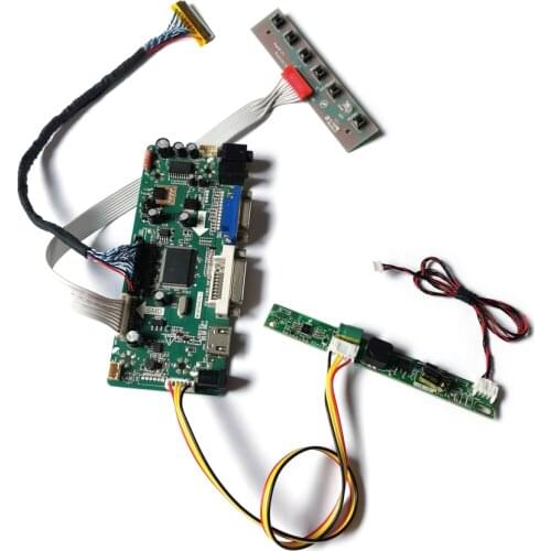 Fit M240HTN01/M240HVN01/M240HVN02/M240HVN03 60Hz WLDE LVDS matrix VGA DVI 1920*1080 30 Pin monitor controller board DIY kit