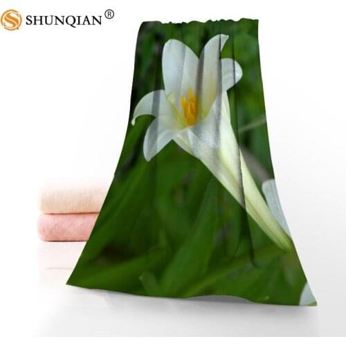Customize All Flowers And Lily 35x75cm Daily Exercise Fitness Fast Dry Face Microfiber Towel