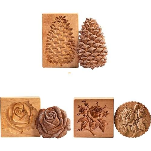 Cookie Cutter Rose Cookie Stamp Embossing Mold Craft Decorating Baking Tool PastryCake Tools Straw Molds Kitchen Accessories