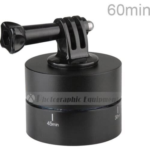 360 Degree 60 Minutes Time Lapse Stabilizer 1/4 Screw Tripod Mount for GoPro HERO 4 3 SJ4000 SJ5000 SJ6000 Accessories
