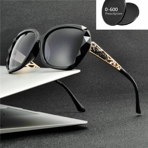 2019 Polarized Myopia Sunglasses Prescription Driving Glasses With Diopter Lens For Moypia Fashion Vintage Womens Sunglasses NX